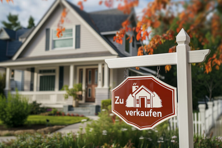 Zu verkaufen – Haus mit Schild und Text zum Vermieten: Vom Fehlgriff zur Einkommensquelle