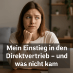 Symbolbild zum Einstieg in den Direktvertrieb – Unsicherheit und neue Wege
