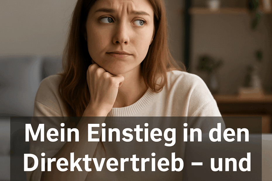 Symbolbild zum Einstieg in den Direktvertrieb – Unsicherheit und neue Wege