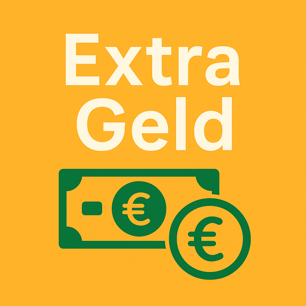 Schriftzug Extra Geld auf neutralem Hintergrund als Symbol für finanzielle Freiheit und Zusatzeinnahmen