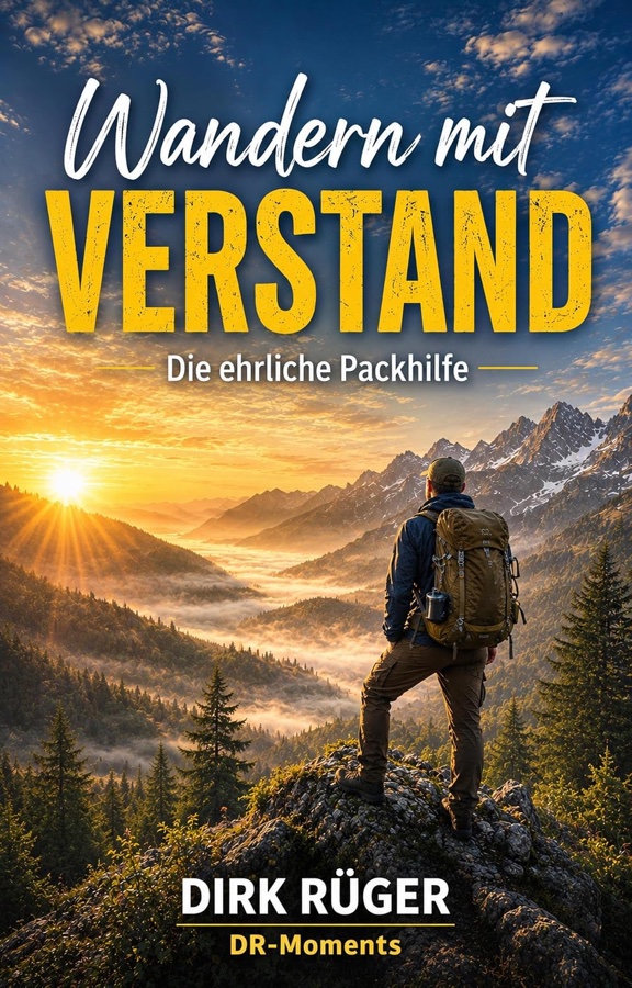 Wander-Packliste E-Book Cover – Wandern mit Verstand, die ehrliche Packhilfe