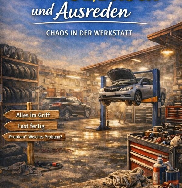 Geschichten aus dem Werkstattalltag – Cover des E-Books Unter Öl, Druck und Ausreden von Dirk Rüger